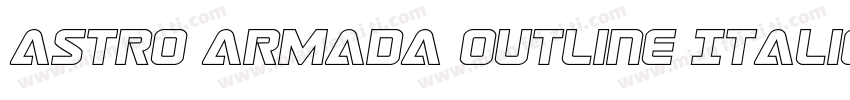 Astro Armada Outline Italic字体转换